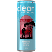 Energidryck Strawberry/Cherry 33cl Clean Drink.