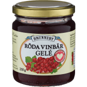 Rödavinbärsgele 250g Brunneby.