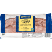 Kycklingbacon Skivad 94% Kötthalt 100g Lönneberga.