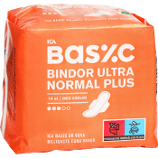 Binda Ultra Normal Plus med vingar 14-p ICA Basic.