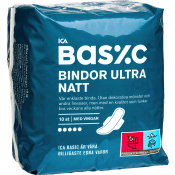 Binda Ultra Natt med vingar 10-p ICA Basic.
