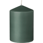Blockljus antikgrön H10cm.