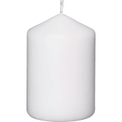 Blockljus vit 10cm.