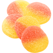 Aromas XL Klockor, sura 3,5 kg.Syrliga geléklockor med smak av jordgubb och citron..