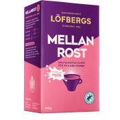 Bryggkaffe Mellanrost perfekt med mjölk 450g Löfbergs.