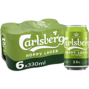 Öl Hoppy Lager 3,5% 33cl 6-p Carlsberg.