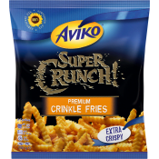 Super crunch premium crinkle fries 750g Aviko.