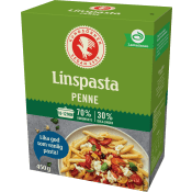 Linspasta Penne 450g Kungsörnen.