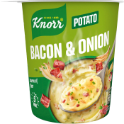 Potatismos Bacon & Lök Snack Pot 51g Knorr.