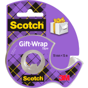 Tejp Scotch Giftwrap m hållare.
