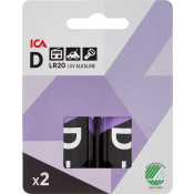 Batteri D/LR20 2-p ICA.