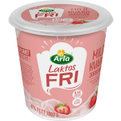 Kvarg Mild Jordgubb Laktosfri 0,2% 1000g Arla®.