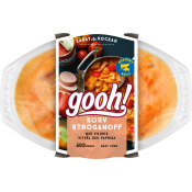 Korvstroganoff med Vildris vitkål och paprika 400g Gooh.