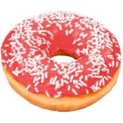 Donut Jordgubb 53 g Dafgård.