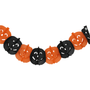 Girlang pumpor Svart och Orange 3m Festive.