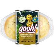 Färdigmat Kycklingbröst i basilikasås med Pasta 400g Gooh.
