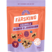 Granola blåbär jordgubb 375g Färsking.