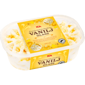 Glass Vanilj med mango & passionfruktsås 900ml ICA.
