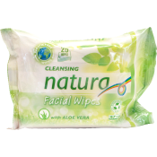 Våtservett Facial Wipes Aloe Vera 25-p NATURA.