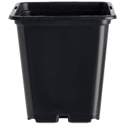 Plastkruka svart 11 cm.