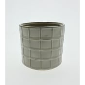 Kruka rutig 14 cm.