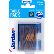 Dental sticks Bordsförpackning 125-p Jordan.