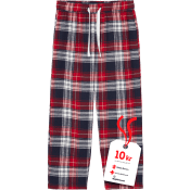 Flanellbyxa blå/röd 98/104 mywear.