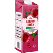 Lingondryck Drickfärdig 1l ICA.