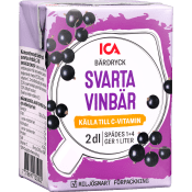 Svarta vinbär måltidsdryck 2dl ICA.