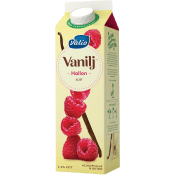 Vaniljyoghurt Hallon slät 2,1% 1000g Valio.