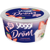 Yoghurt Dröm Jordgubb 6,6% 450g Yoggi®.