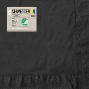 Servett Svart 40cm 50-p ICA.