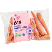 Morötter Ekologiska 1kg KRAV Klass 1 ICA I love eco.