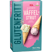 Våffelstrut Glutenfri 10-p 115g ICA.
