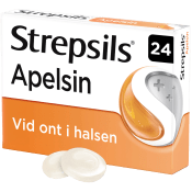Halstablett Strepsils Apelsin 24-p.