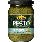 Pesto alla genovese Classico opastöriserad 190g Zeta.