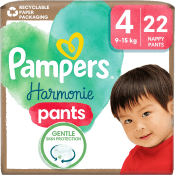 Byxblöjor Harmonie Pants Strl 4 9-15kg 22-p Pampers.