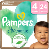 Blöjor Harmonie Strl 4 9-14kg 24-p Pampers.