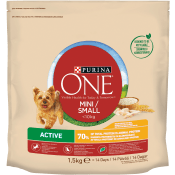 Hundmat Active Kyckling & Ris Purina 1,5kg ONE.