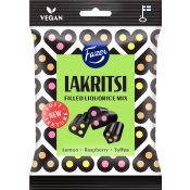 Godispåse Lakritsi filled mix 140g Fazer.