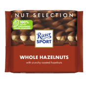 Chokladkaka Hasselnöt 100g Ritter.