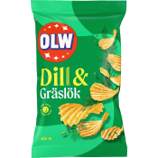 Chips Dill & gräslök liten påse 40g OLW.