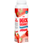 Drickyoghurt Jordgubb 0,5% 330ml ICA.