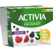Yoghurt Skogsbär 4-p 500g Activia.