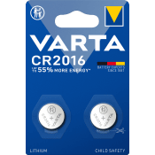 Knappcellsbatteri CR2016 2-p.