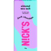 Chokladkaka Mörk Almond Sea Salt 75g Nick´s.