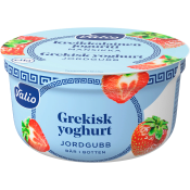 Yoghurt Grekisk Jordgubb Laktosfri 4,8% 150g Valio.