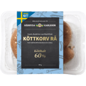 Köttkorv Rå 60% Kötthalt 350g Härryda Karlsson.