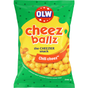Ostsnacks cheez ballz chili cheez 200g Olw.