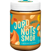 Jordnötssmör smooth 350g ICA.